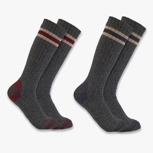 Carhartt—Midweight Camp Book Sock, 2 Pairs X-Large (12-14.5 Shoe Size) NWT